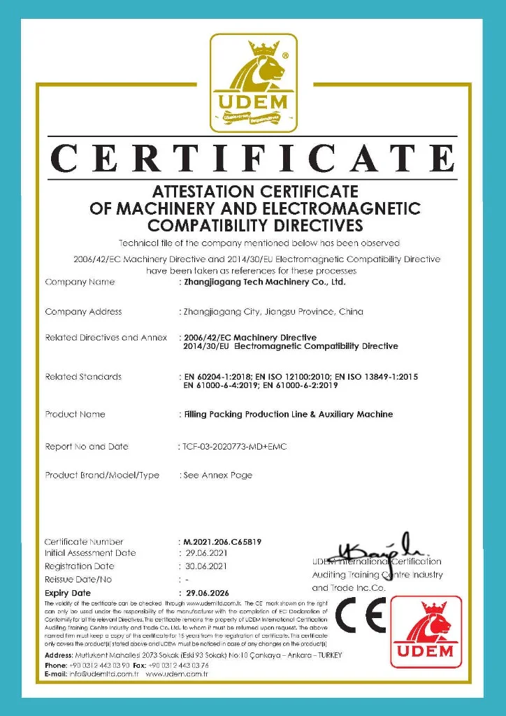 CE Certificate
