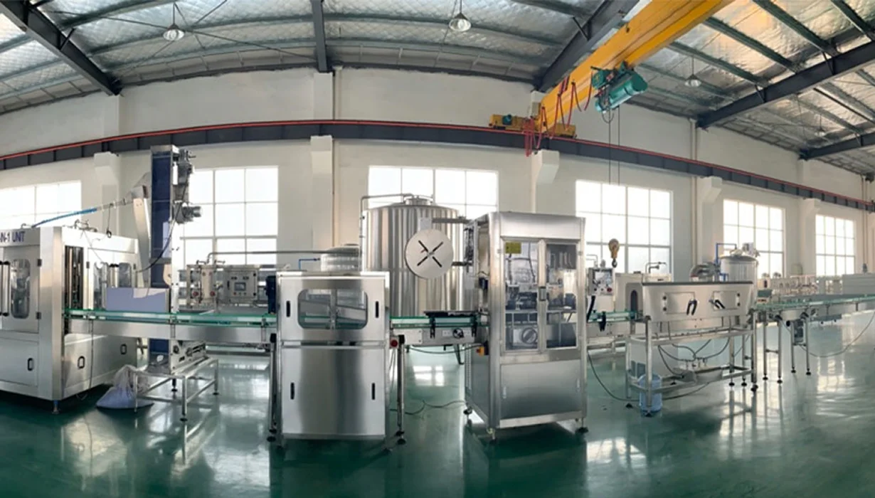 330ml-2L Water Filling Production Line — Taike Machinery factory floor