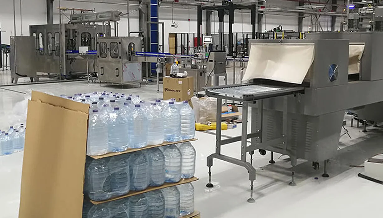 3-10L Water Filling Production Line — Taike Machinery factory floor